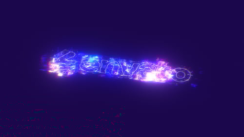 Download Glitch Neon Logo Reveal After Effect Template