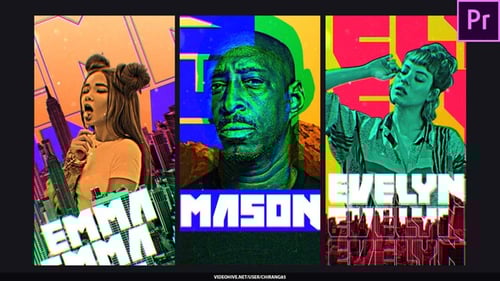 Download Glitch Poster Stories For Premiere Pro Premiere Pro Template