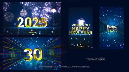 Download Golden Countdown After Effect Template