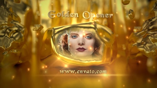 Download Golden Opener Premiere Pro Template