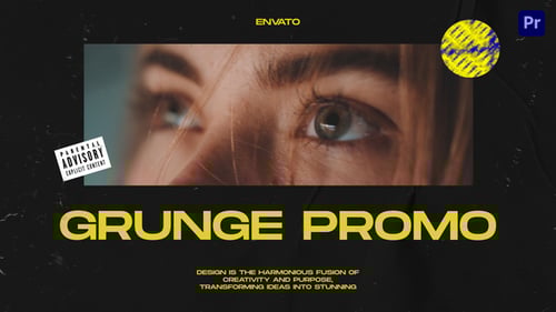 Download Grunge Promo Mogrt Premiere Pro Template
