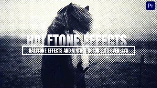 Download Halftone Effects And Vintage Color luts Overlays For Premiere Pro Premiere Pro Template
