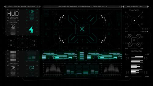 Download HUD UI Game Warrior Screen 01 After Effects Template