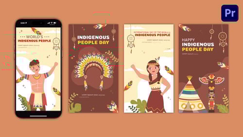 Download Indigenous Peoples Day Instagram Stories | MOGRT Premiere Pro Template