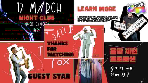 Download Jazz Promo for FCPX Apple Motion Template