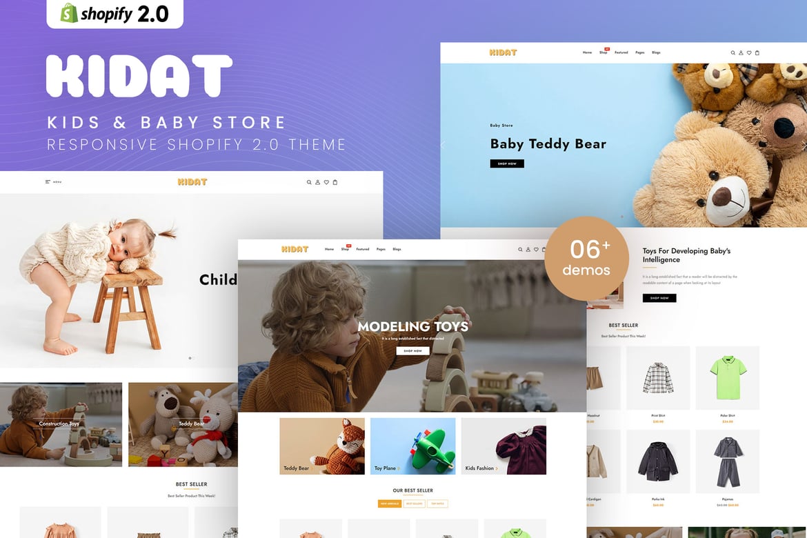 Download Kidat - Kids & Baby Store Shopify 2.0 Theme