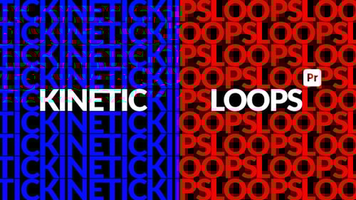 Download Kinetic Loop Titles for Premiere Pro Premiere Pro Template