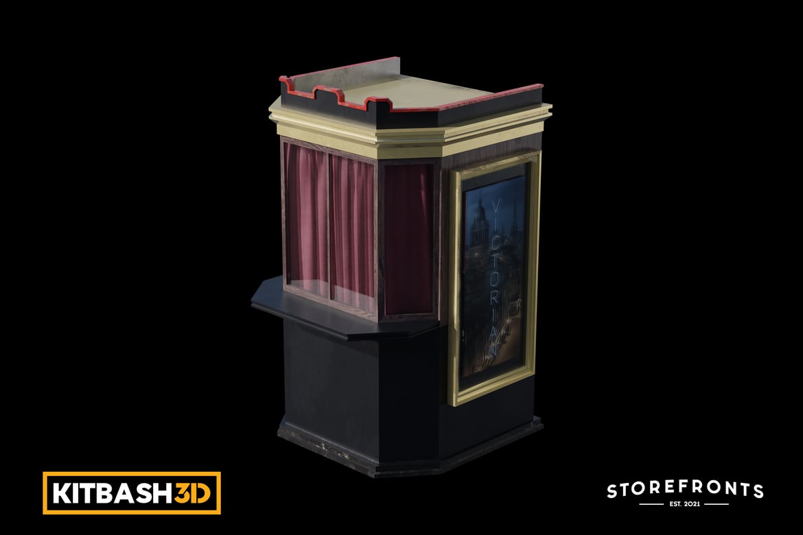 Download Kitbash: Storefronts - Booth 3D Model
