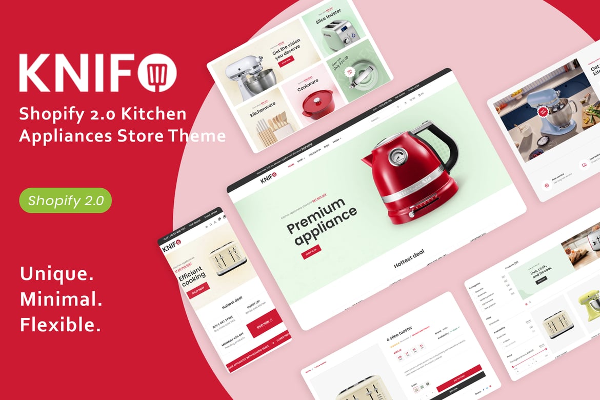 Download Knifo - Kitchen Appliances Shopify Store Theme