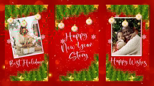 Download Merry Christmas and Happy New Year Instagram | MOGRT Premiere Pro Template