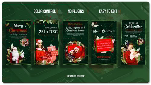 Download Merry Christmas Stories V3 Premiere Pro Template