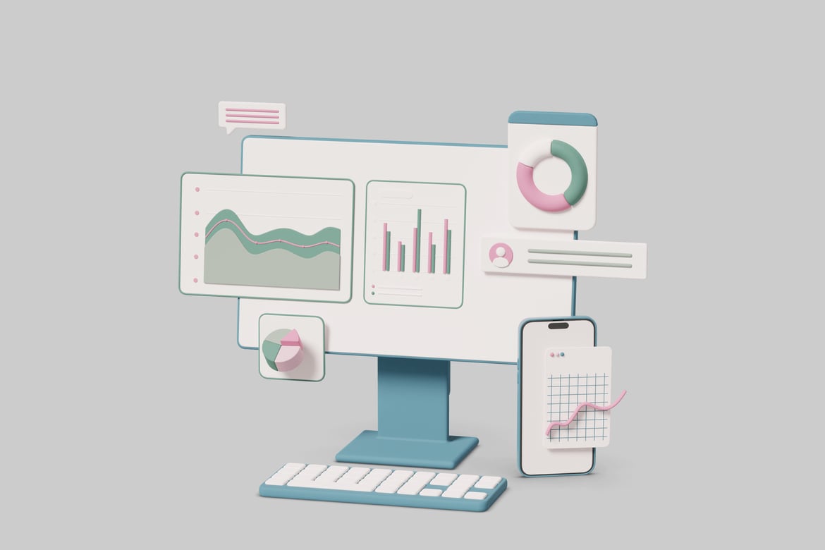 Download Minimalist digital devices with graphs 3D Model