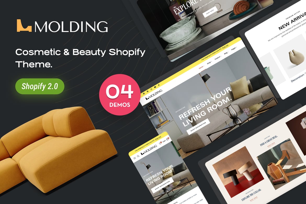 Download Molding - Modern Interior Decoration Shopify Theme