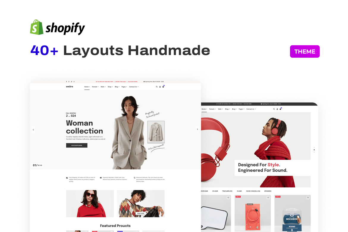 Download Multipurpose eCommerce Theme for Shopify – Weäre