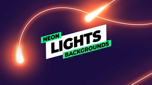 Download Neon Lights Backgrounds After Effect Template