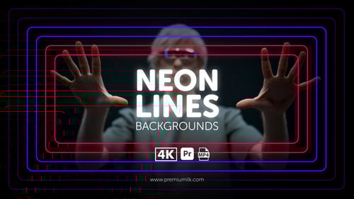 Download Neon Lines Backgrounds for Premiere Pro Premiere Pro Template