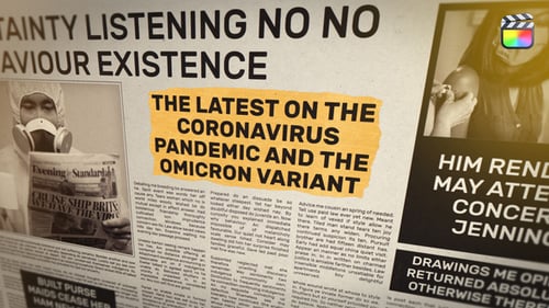 Download Newspaper News Intro - FCPX Apple Motion Template