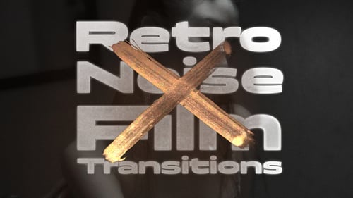 Download Retro Noise Film Transitions After Effect Template