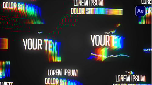 Download RGB Text Animation After Effect Template
