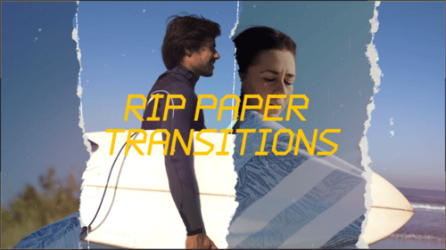 Download Rip Paper Transitions | MOGRT Premiere Pro Template