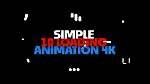 Download Simple Loading animations pack After Effect Template