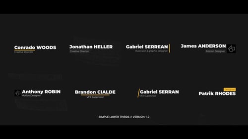 Download Simple Lower Thirds | FCP Apple Motion Template