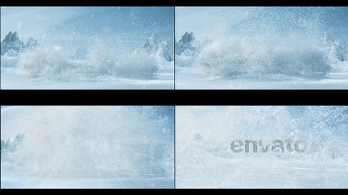 Download Snow Blow | Frost Winter Blizzard Logo After Effect Template