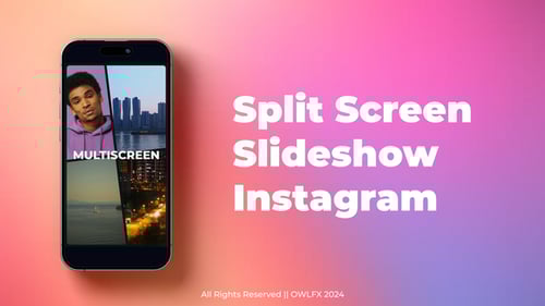 Download Split Screen Instagram Slideshow After Effect Template