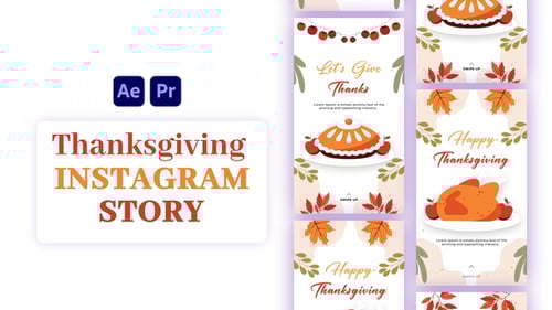 Download Thanksgiving instagram Stories After Effect Template