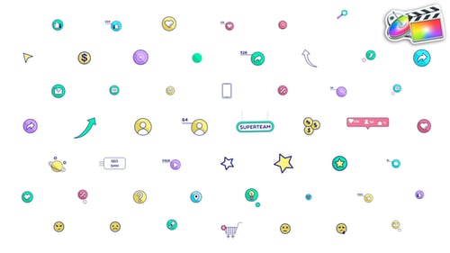 Download UI Icons Pack for FCPX Apple Motion Template
