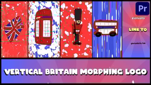 Download Vertical Britain Morphing Logo for Premiere Pro Premiere Pro Template