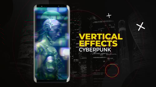 Download Vertical Cyberpunk Effects | After Effects After Effect Template