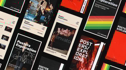 Download Vertical Nostalgia Posters | MOGRT Premiere Pro Template