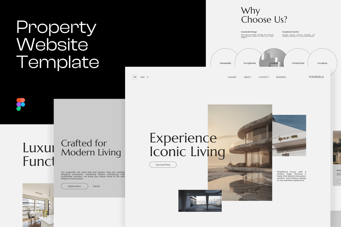 Download Villa - Website Template Figma Design