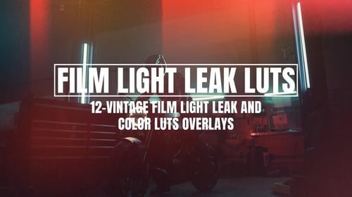 Download Vintage film light leak and color LUTs overlays After Effect Template