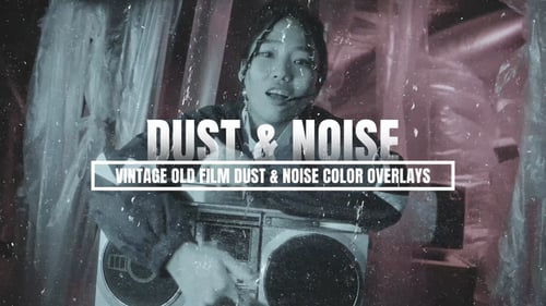 Download Vintage Old Film Dust and Noise Color Overlays After Effect Template