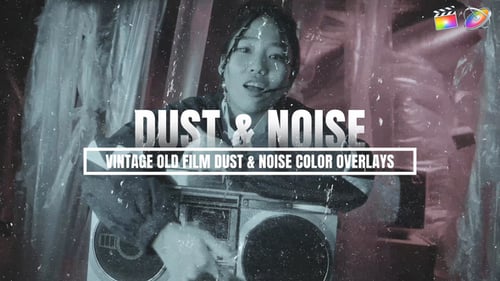 Download Vintage Old Film Dust and Noise Color Overlays | FCPX Apple Motion Template
