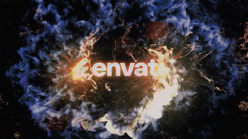 Download Vortex Fire Logo Reveal After Effect Template