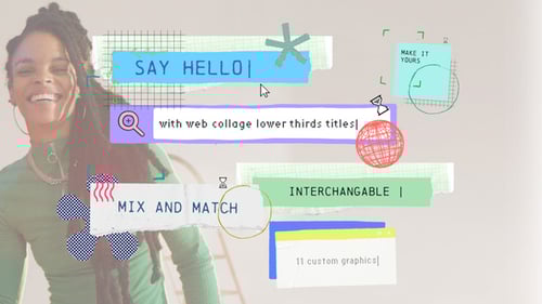 Download Web Collage Lower Third Titles Premiere Pro Template