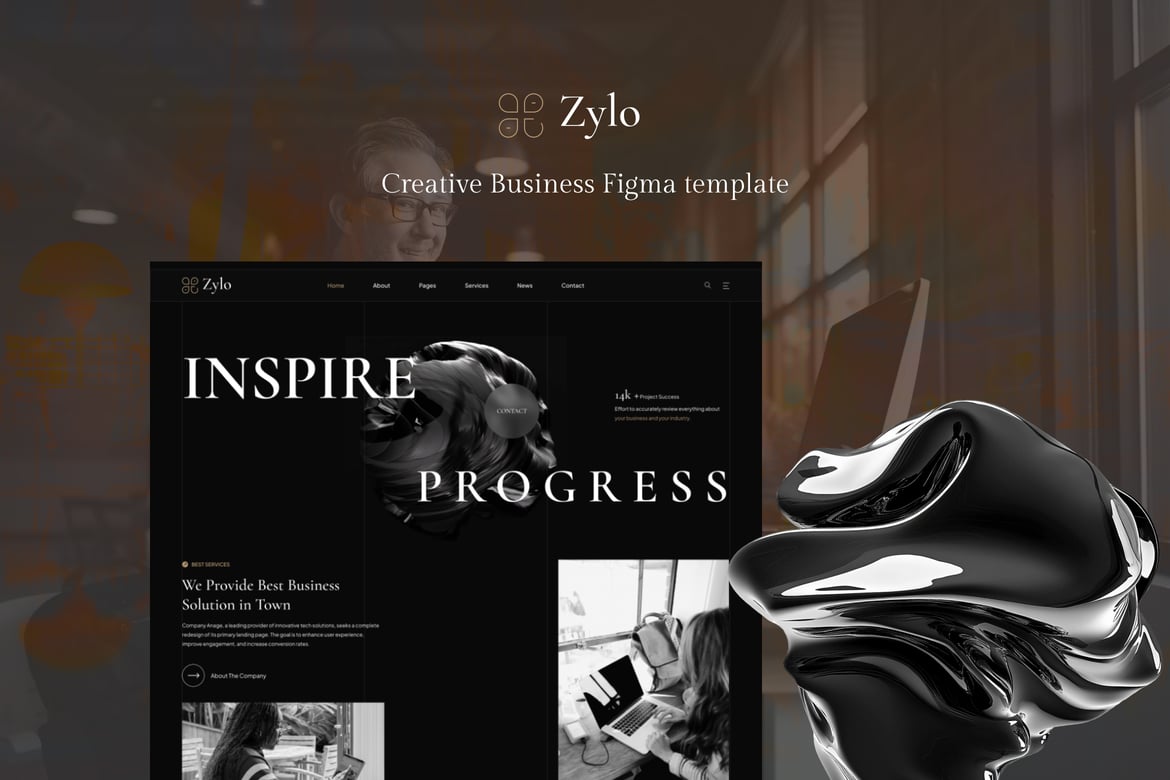 Download zylo- Business & consultancy Figma Template Figma Design