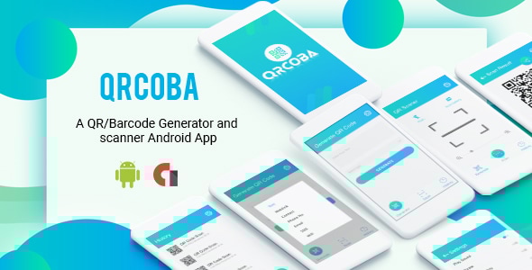 Download QRcoba - A QR/Barcode Generator and Scanner Android App with Admob