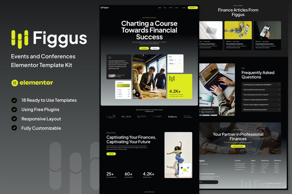 Download Figgus - Finance & Investment Elementor Template Kit