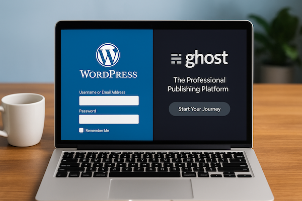 WordPress vs Ghost SEO Feature Comparison 2025