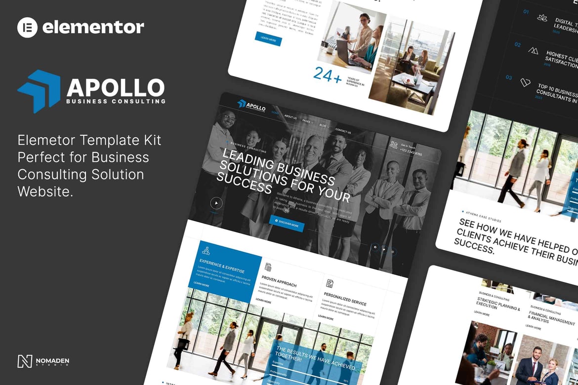 Download Apollo - Business Consulting Elementor Template Kit