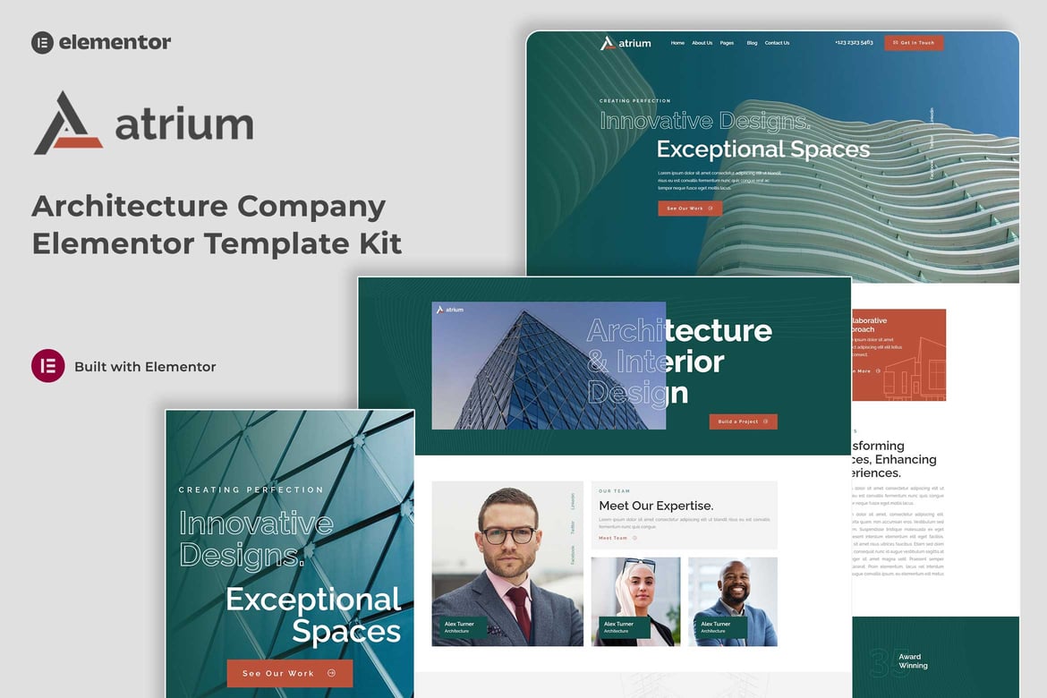 Download Atrium - Architecture Company Elementor Template Kit