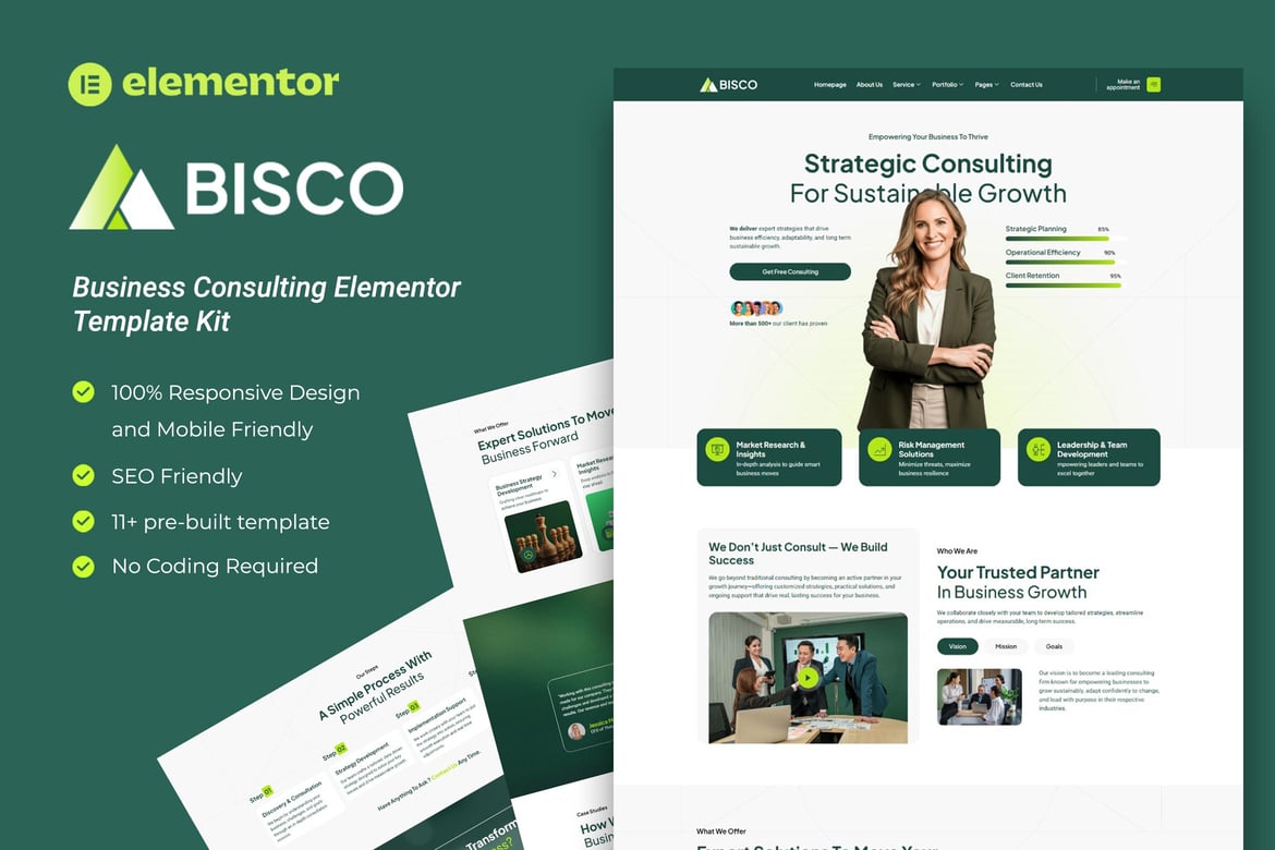 Download Bisco - Business Consulting Elementor Template Kit