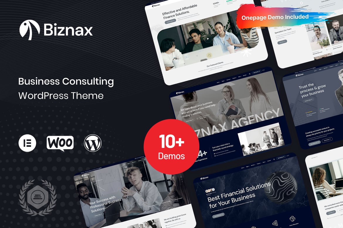 Download Biznax - Business Consulting WordPress Theme