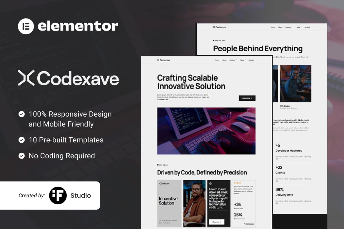 Download Codexave – Digital Solutions Elementor Template Kit