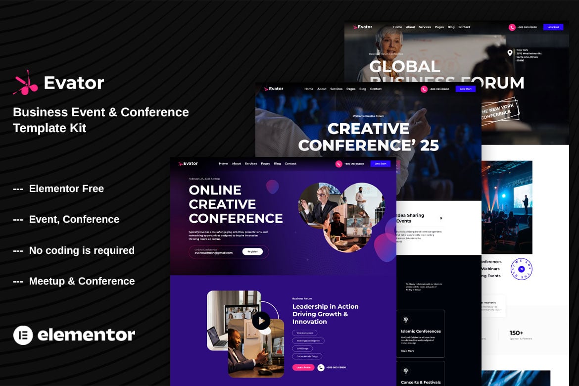 Download Evato - Business Event & Conference Template Kit