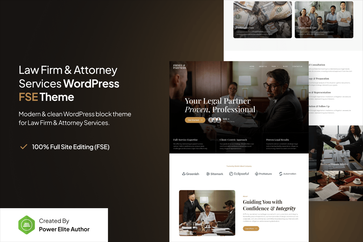 Download Firmly - Lawyer & Attorney FSE WordPress Theme